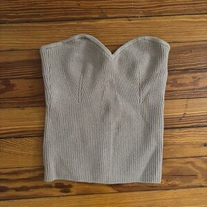 Abercrombie & Fitch Sculpt Sweetheart Sweater Tube Top Size Small